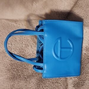 Telfar Mini Bag in Cyan Blue